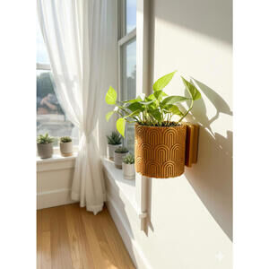 Wall Mounted Planter - PLA - Twist-off Bottom - Multiple Colors